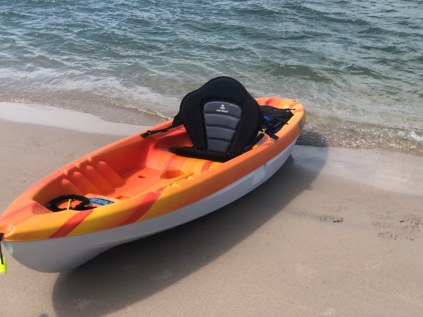 JAYEGT Kayak Seat Deluxe Padded Back Canoe Seat with Back Support ,SUP Paddle Board Seats Fishing Seat for Universal Sit with Detachable Storage Bag and 4 Adjustable Straps. Customer Review JAYEGT Kayak Seat Deluxe Padded Back Canoe Seat with Back Support ,SUP Paddle Board Seats Fishing Seat for Universal Sit with Detachable Storage Bag and 4 Adjustable Straps. - Customer Photo 3