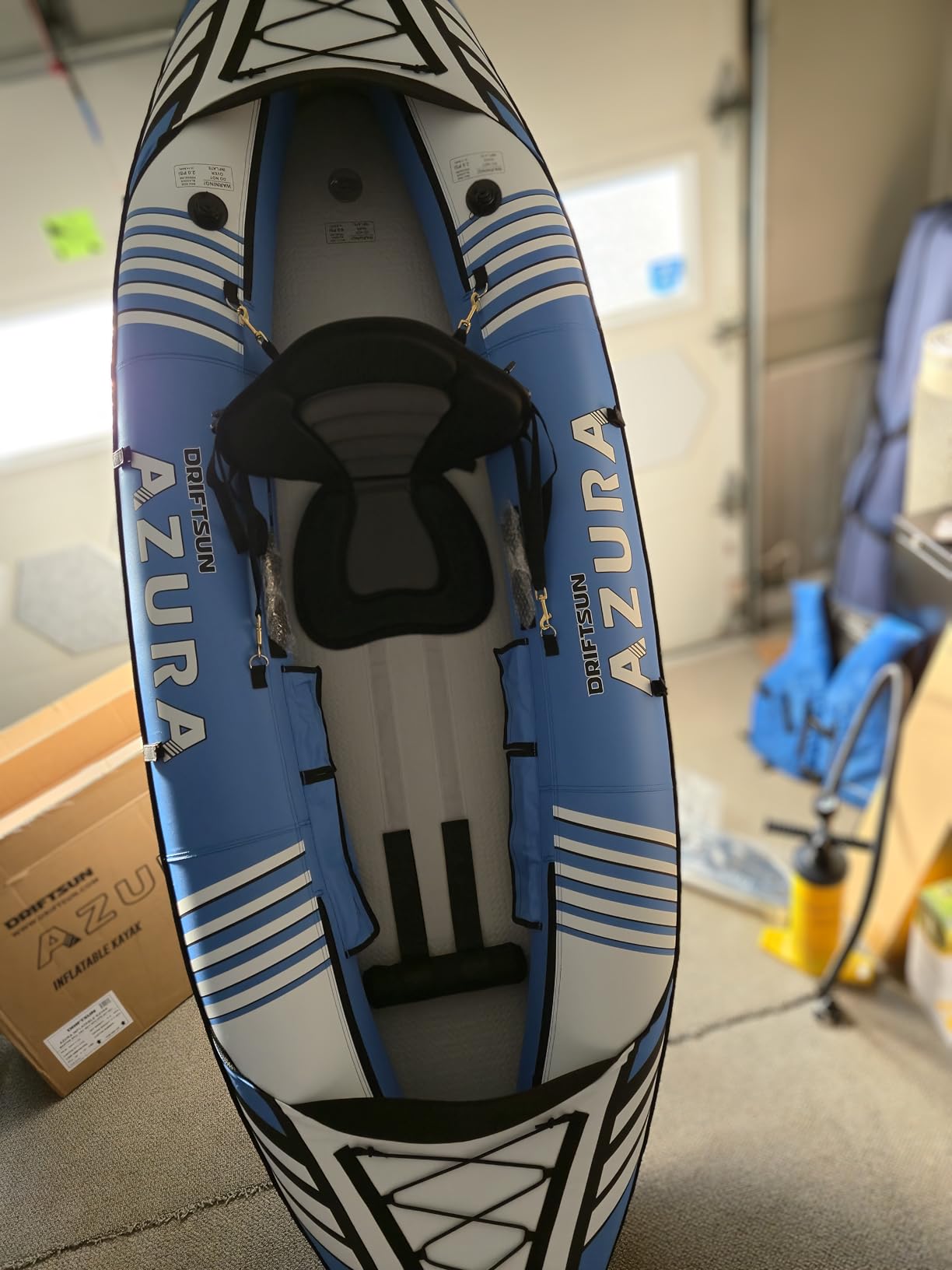 Driftsun Rover Inflatable Kayak - White Water Kayaks for 1 and 2 Person, High Pressure Dropstitch Floor Kayak for Adults with Padded Seats - Customer Photo 2