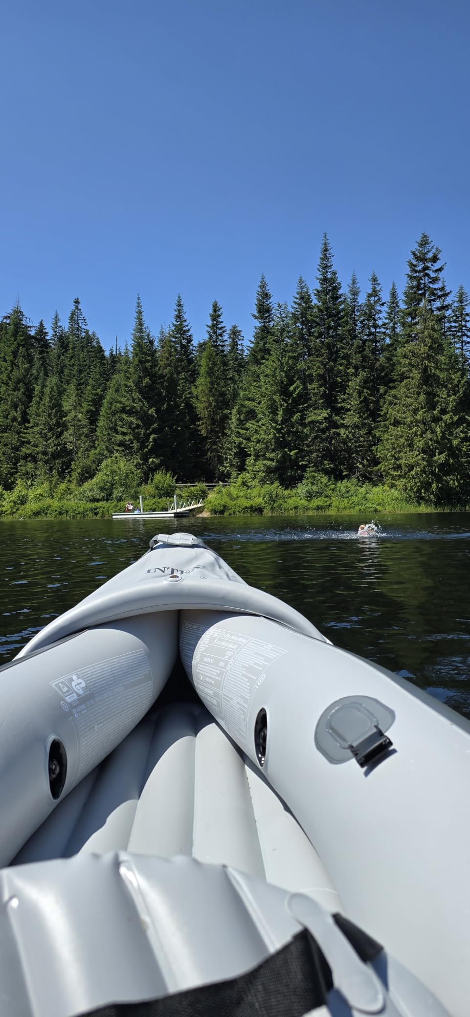 INTEX 2-Person Inflatable Kayak Set, Dakota K2 with 86in Oars and Pump - Customer Photo 1