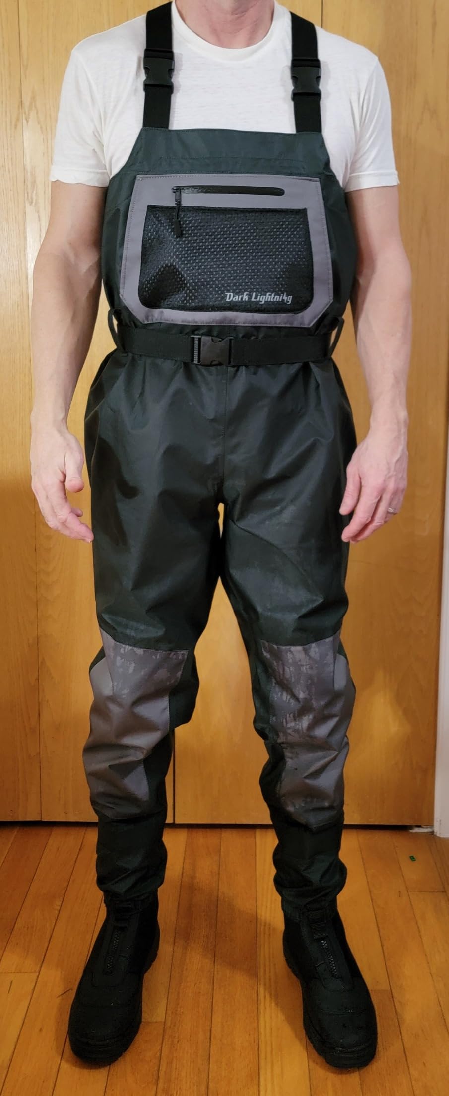 Dark Lightning Breathable Insulated Chest Waders, Perfect for 4 Seasons Fly Fishing Stocking Foot Waders for Men and Women Customer Review Dark Lightning Breathable Insulated Chest Waders, Perfect for 4 Seasons Fly Fishing Stocking Foot Waders for Men and Women - Customer Photo 2