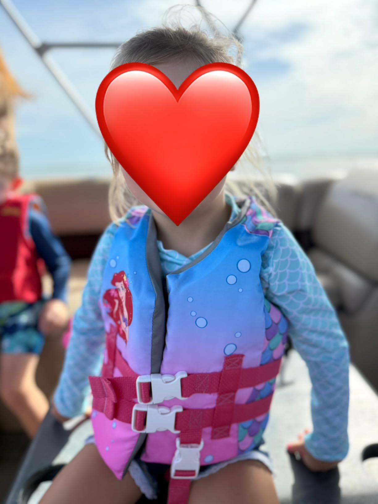 SwimWays Disney Princess Swim Trainer Life Jacket, US Coast Guard Approved Life Vest Kids Swim Vest, Pool Floats & Life Jackets for Kids 33-55 lbs, Ariel - Customer Photo 1