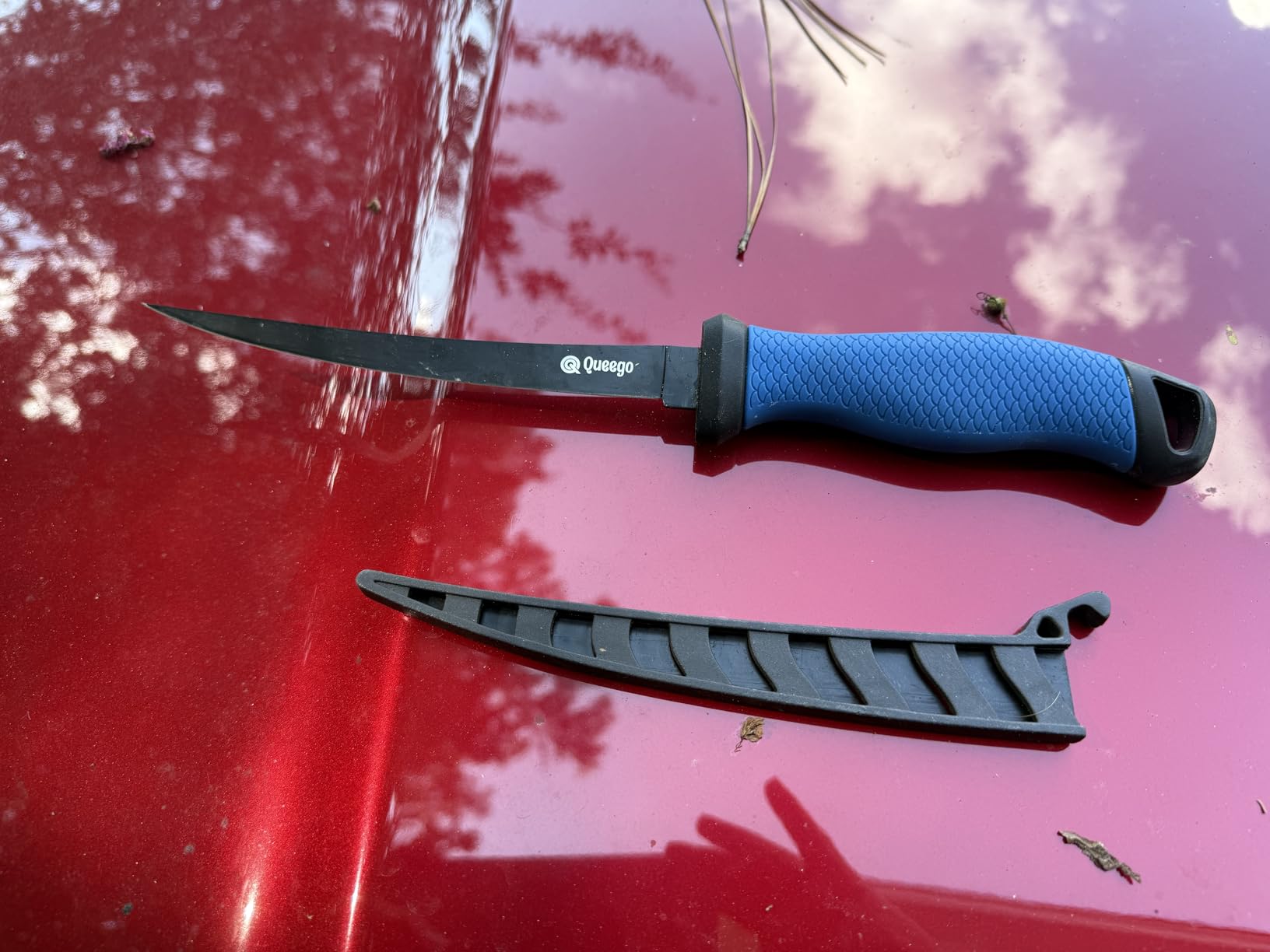 Fish Fillet Knife 7 Inch,Razor-Sharp Flexible Blade,Ergonomic Non-Slip Handle - Perfect for Slicing Fish,Includes Safety Sheath and 1 Two Stage Knife Sharpener Customer Review Fish Fillet Knife 7 Inch,Razor-Sharp Flexible Blade,Ergonomic Non-Slip Handle - Perfect for Slicing Fish,Includes Safety Sheath and 1 Two Stage Knife Sharpener - Customer Photo 1