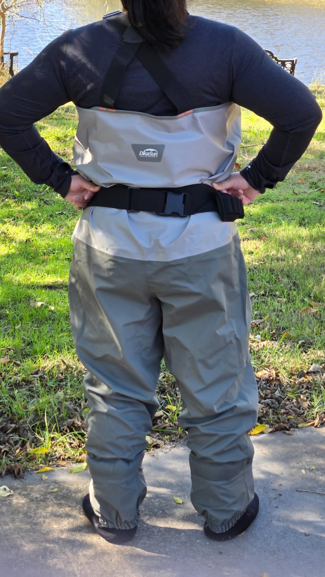Breathable Waders for Men Women, Stocking Foot Waterproof Chest Waders, Lightweight Waders for Fly Fishing Customer Review Breathable Waders for Men Women, Stocking Foot Waterproof Chest Waders, Lightweight Waders for Fly Fishing - Customer Photo 2