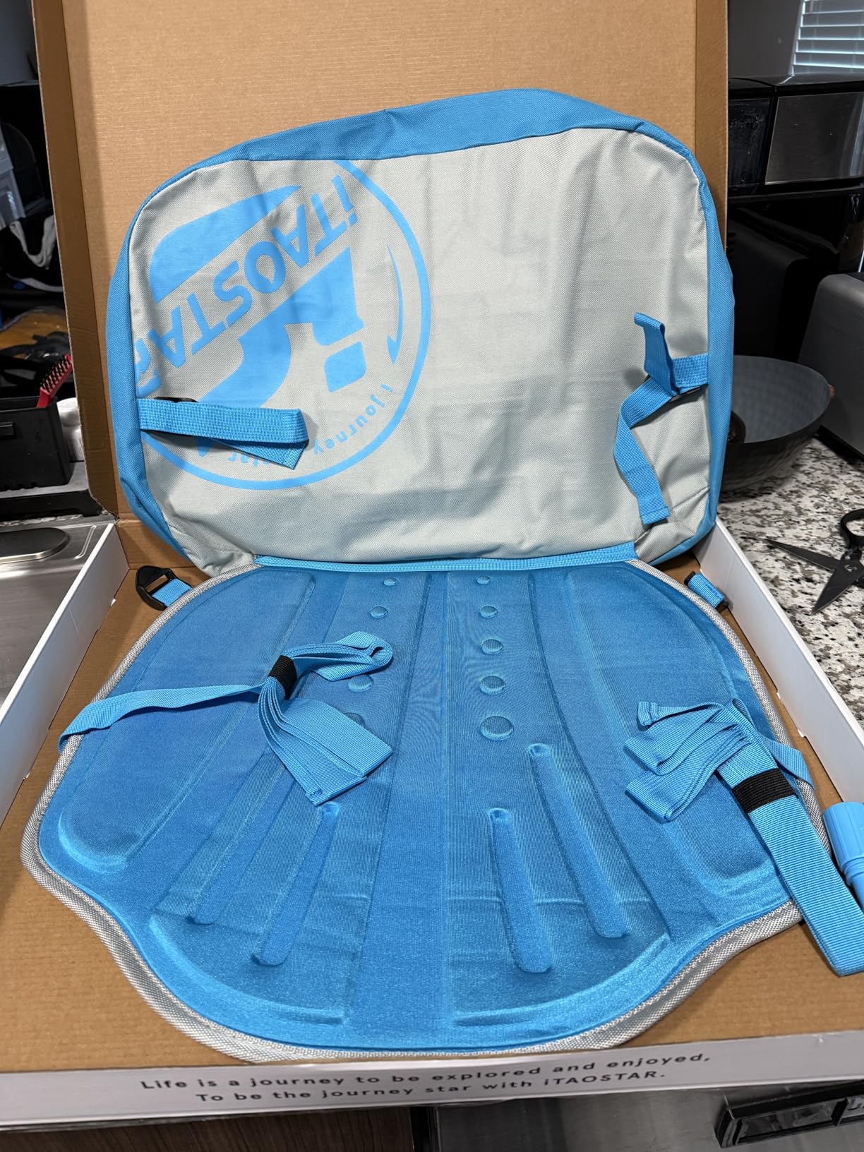 Inflatable SUP Seat with Backrest - Premium Paddle Board Chair for Surfboard, Kayak & Boat, Comfortable Blow Up Seat for Adults & Kids, Lightweight SUP Accessories for Versatile Use Customer Review Inflatable SUP Seat with Backrest - Premium Paddle Board Chair for Surfboard, Kayak & Boat, Comfortable Blow Up Seat for Adults & Kids, Lightweight SUP Accessories for Versatile Use - Customer Photo 1