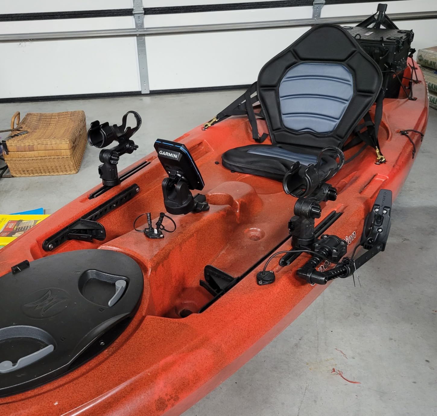 Ultra thick OceanMotion Ergo-Fit sit on top Kayak seat w/storage bag - Customer Photo 1
