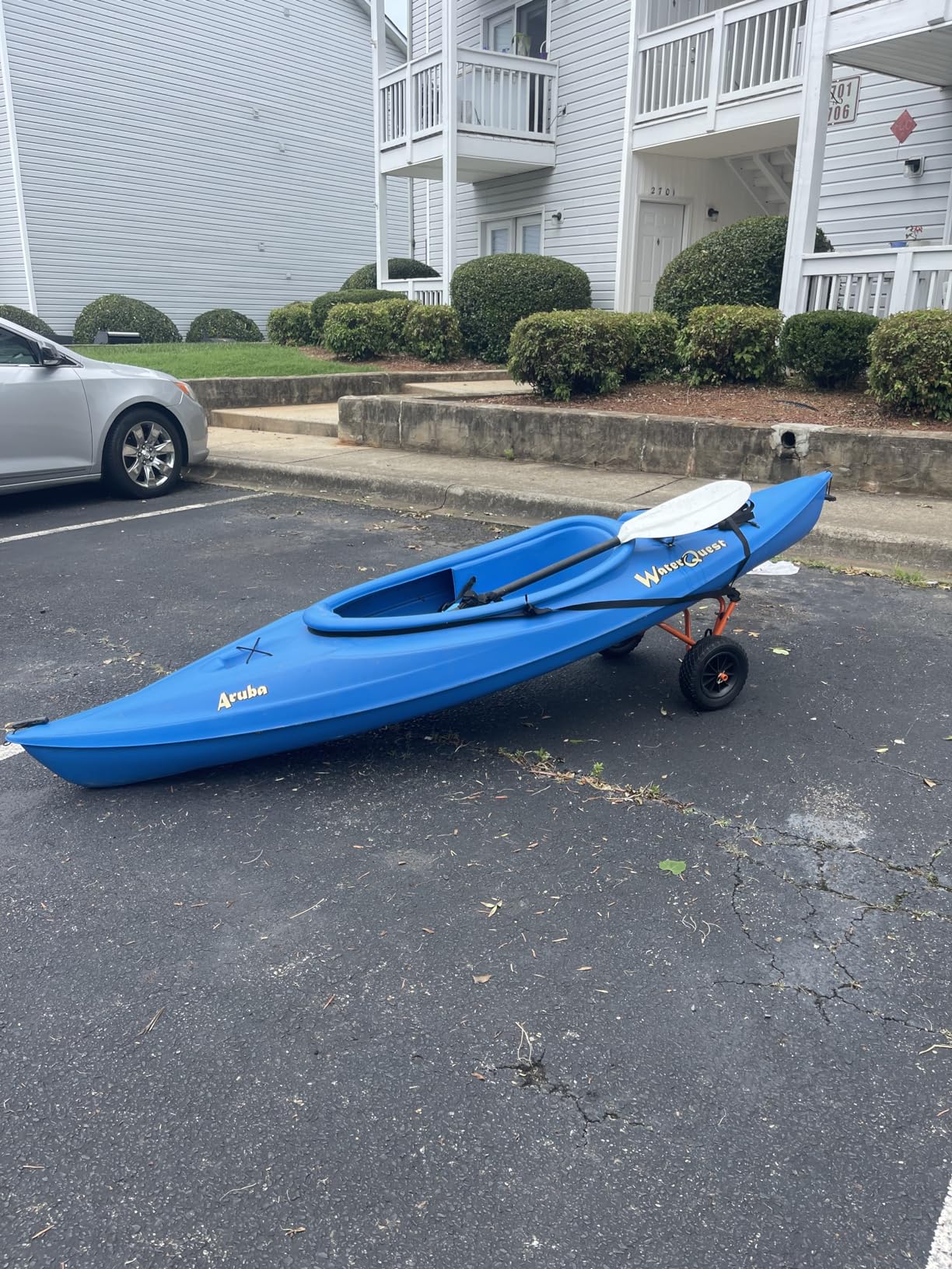 Kayak Cart - 150 Lbs Capacity Canoe Dolly with Airless Tires, Foldable Aluminum Frame, and Carrying Bag for Personal Watercraft by Rad Sportz (Orange) customer photo 2
