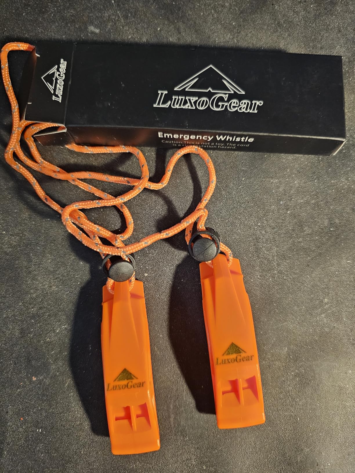 Emergency Whistles with Lanyard Safety Whistle Survival Shrill Loud Blast for Kayak Life Vest Jacket Boating Fishing Boat Camping Hiking Hunting Rescue Signaling Kids Lifeguard Plastic 2 Pack - Customer Photo 1