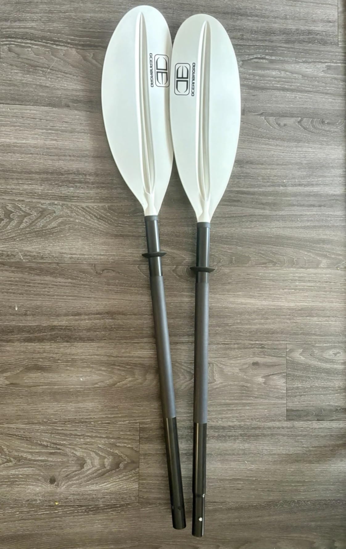 OCEANBROAD Kayak Paddle 86in/218cm, 90.5in/230cm, 95in/241cm Alloy Shaft Kayaking Boating Canoeing Oar with Paddle Leash customer photo 1