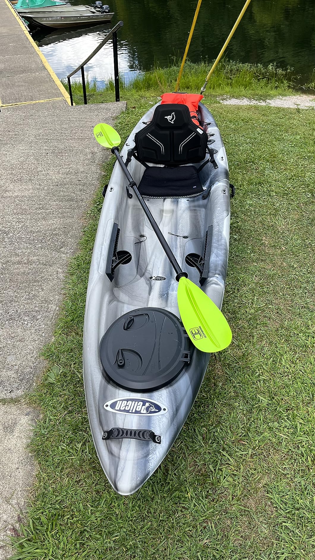 OCEANBROAD Kayak Paddle 86in/218cm, 90.5in/230cm, 95in/241cm Alloy Shaft Kayaking Boating Canoeing Oar with Paddle Leash customer photo 2
