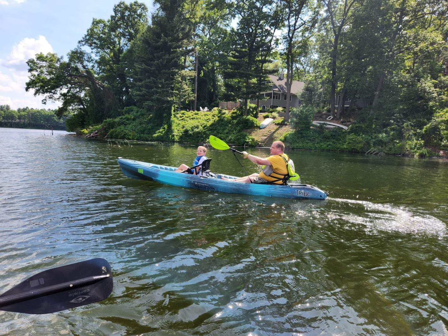 Perception Tribe 13.5 Sit on Top Tandem Kayak for All-Around Fun Large Rear Storage with Tie Downs - Customer Photo 3