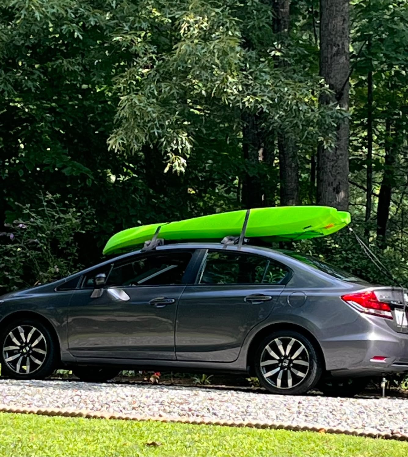 HEYTRIP Universal Soft Roof Rack Pads for Kayak/Surfboard/SUP/Canoe with 15FT Tie-Down Straps and Storage Bag customer photo 1