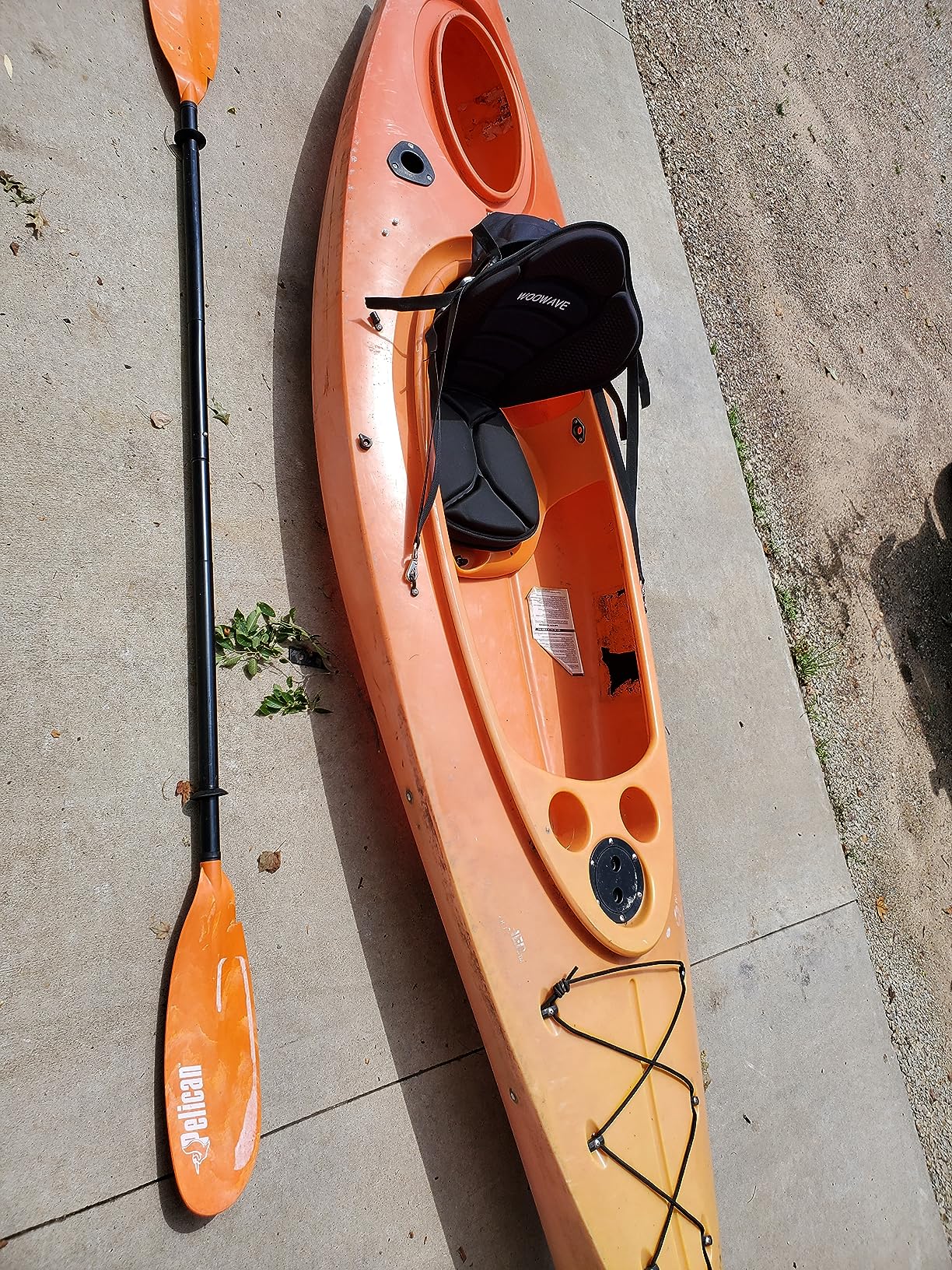 WOOWAVE Kayak Seat Padded Deluxe Paddleboard Seat Adjustable Boat Seat Cushioned Fishing Seat High Back Comfortable Backrest Support for Universal Sit - Customer Photo 3