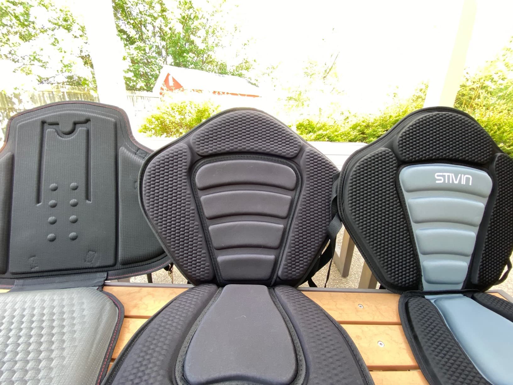 HLOGREE Kayak Seats - 1/2 Pck, Thicken Padded Seat Cushion with Back Support, Canoe & Ocean Sup Compatible - Customer Photo 5