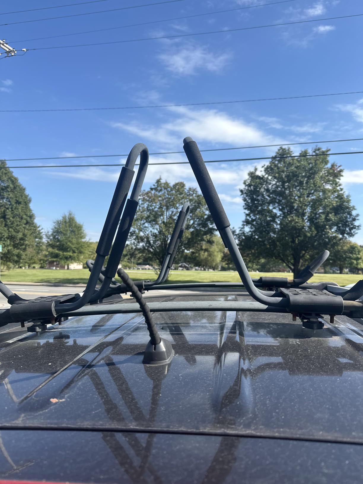 PIRIPARA Kayak Roof Rack 2 Pairs J-Bar Carrier Holder for Canoe, SUV, Cars, Truck, Surf Ski, Car Top Mount Racks for Trip, Set of 4 customer photo 2