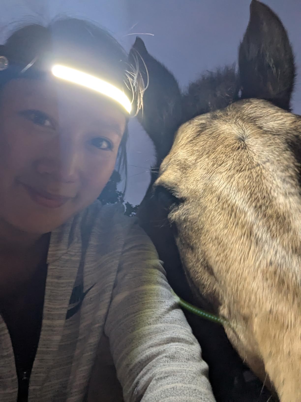 Headlamp Rechargeable 2PCS, 230° Wide Beam Head Lamp LED with Motion Sensor for Adults - Camping Accessories Gear, Waterproof Head Light Flashlight for Hiking, Running, Repairing, Fishing, Cycling - Customer Photo 1