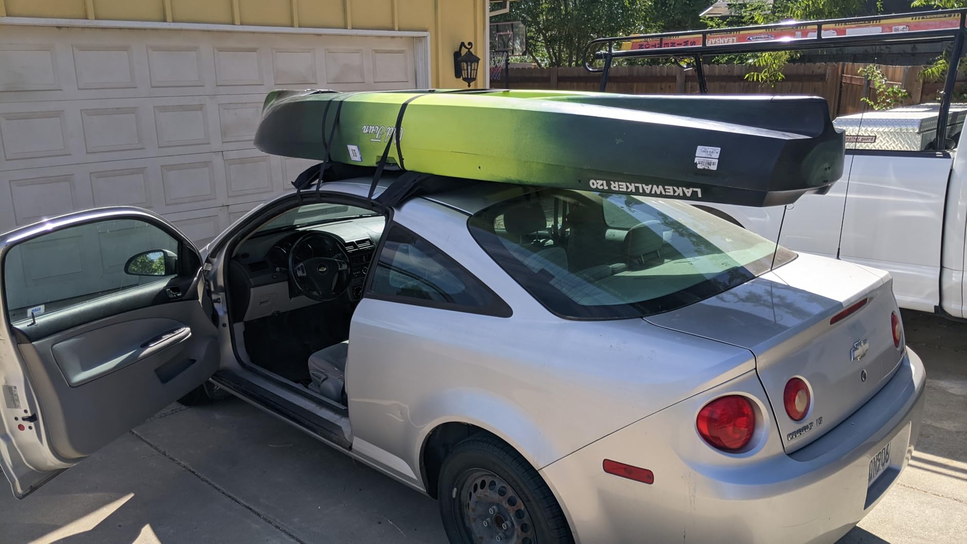 Universal Car Soft Kayak Roof Rack Pads for Kayak Surfboard SUP with 20FT Durable Tie-Down Straps, 2 Tie Down Rope, 4 Quick Loop Straps customer photo 1