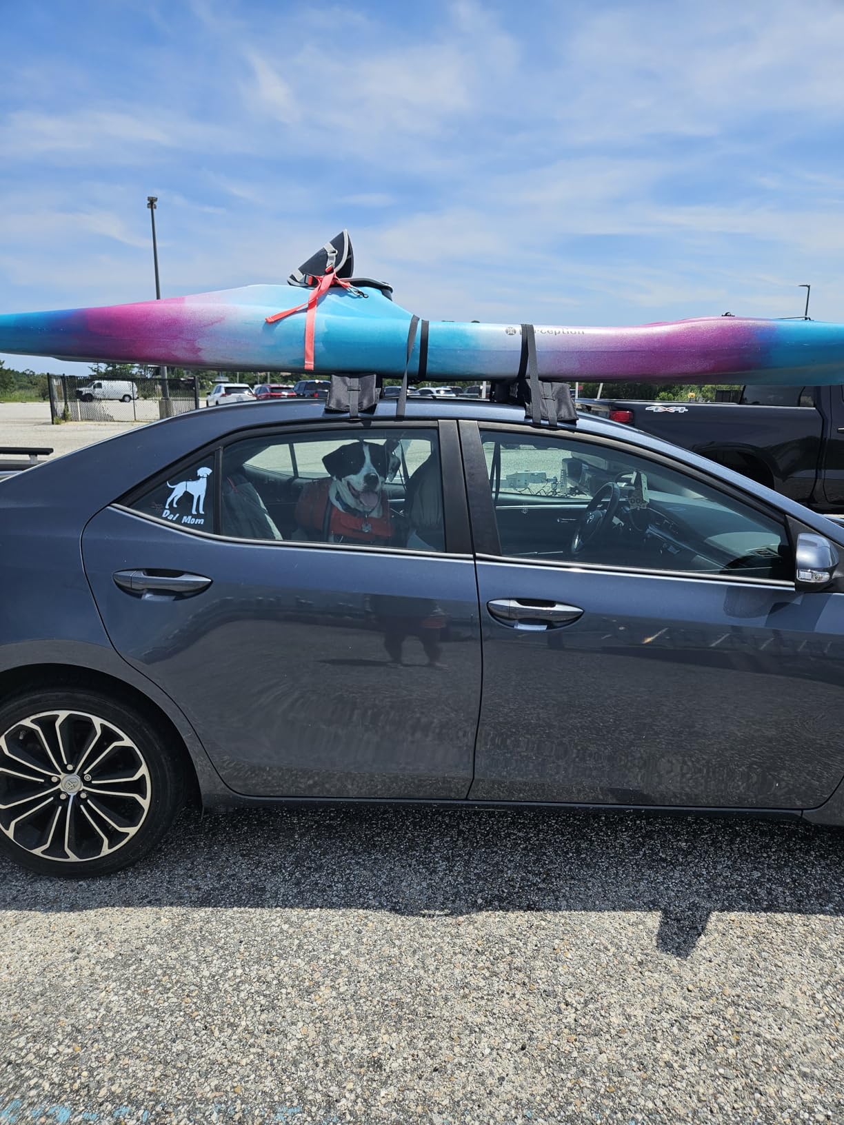 Universal Car Soft Kayak Roof Rack Pads for Kayak Surfboard SUP with 20FT Durable Tie-Down Straps, 2 Tie Down Rope, 4 Quick Loop Straps customer photo 2