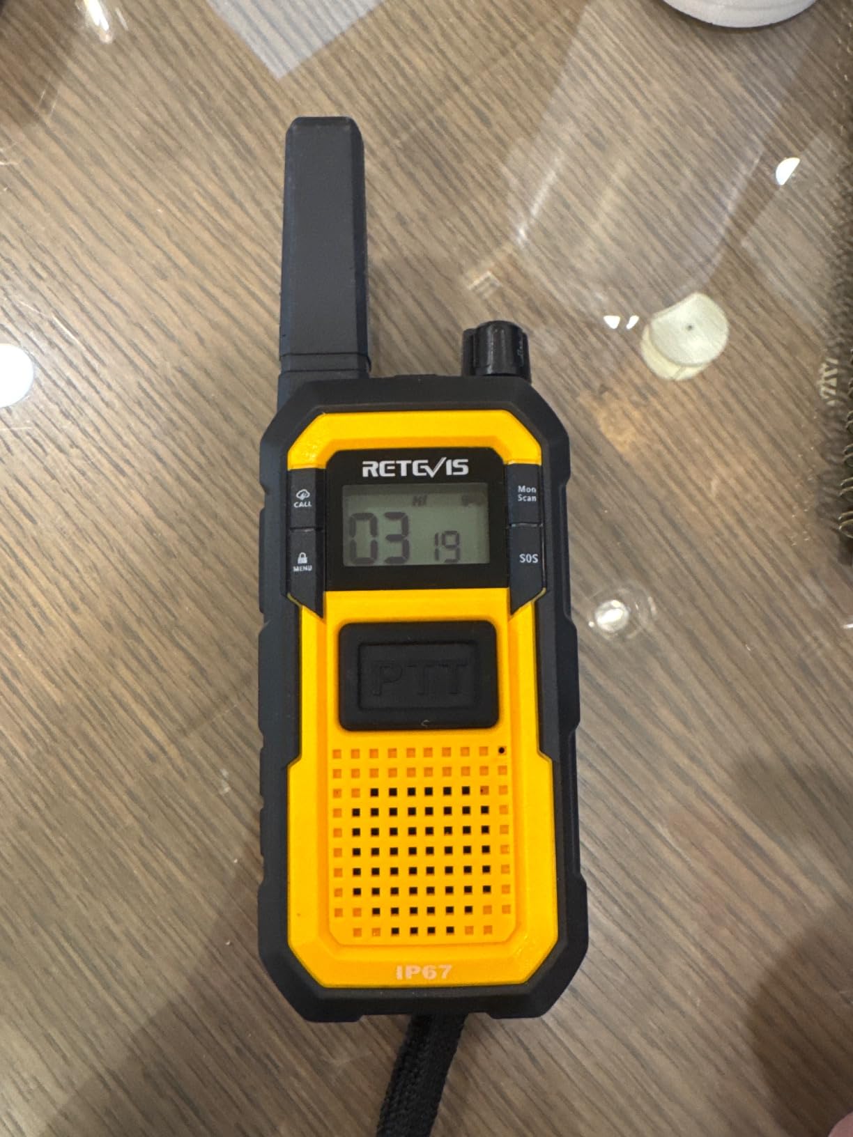 Retevis RB48 Heavy Duty Walkie Talkies, Waterproof Two Way Radio, Advanced Triple Proof, 2000 mAh, Emergency, 2 Way Radio Long Range for Job Site (4 Pack) Yellow - Customer Photo 5