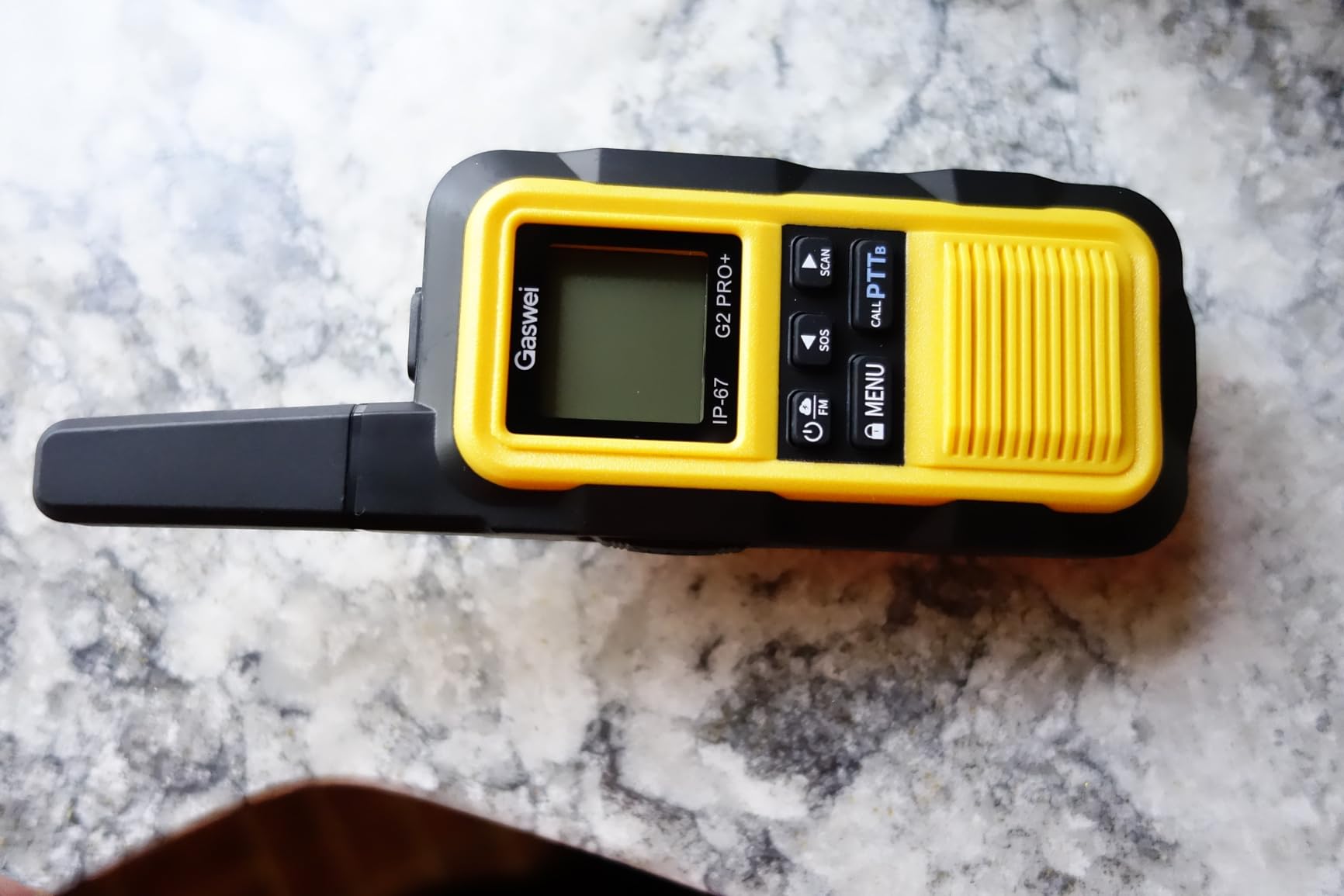 G2Pro+ IP67 Waterproof Floating Walkie Talkies with Double PTT, FM Radio, SOS & NOAA Weather Alerts, 2W Long Range Two-Way Radios for Adults, VOX Enabled, Rechargeable Lithium Battery (4 Pack) - Customer Photo 3