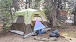 TIMBER RIDGE 6 Person Blackout Design Camping Tent, 60s Easy Setup Instant Cabin Tent for Family with Rainfly, Water-Resistant, 9' x 9' x 72