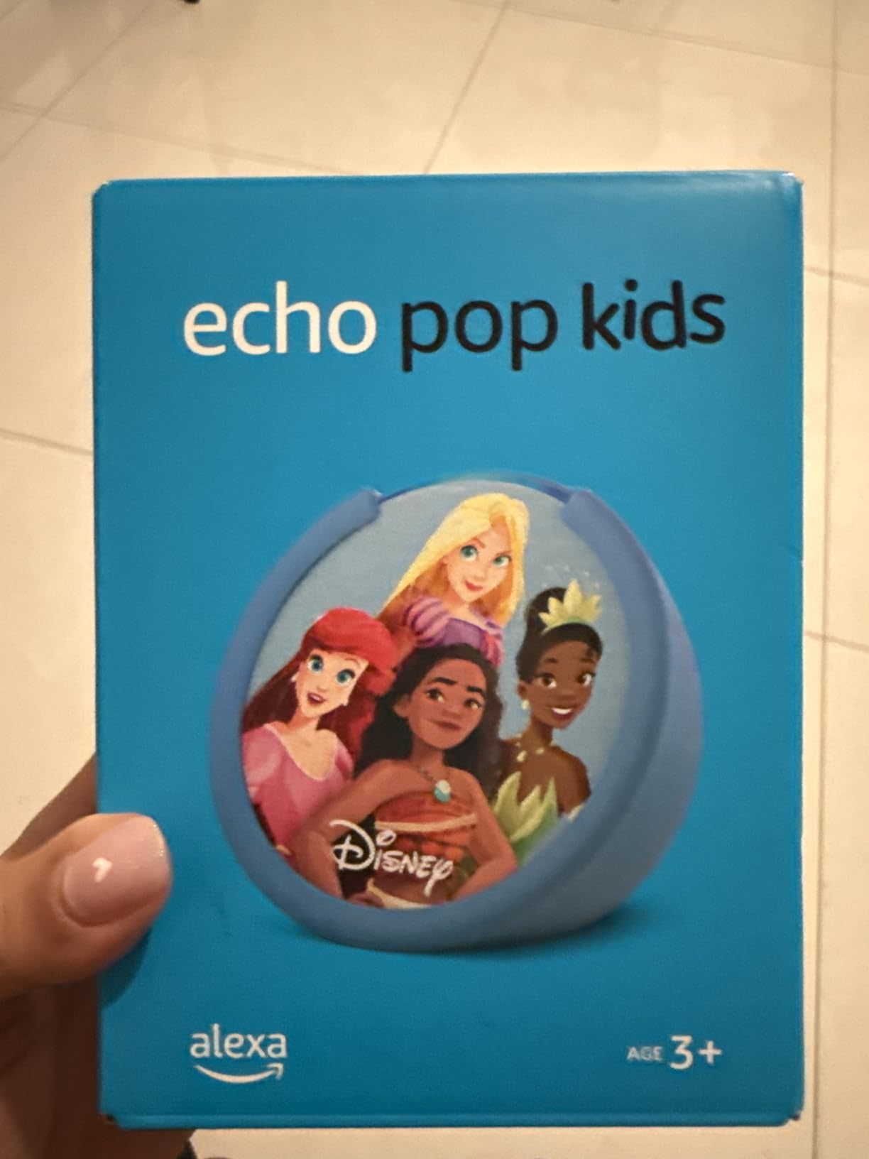 Echo Pop Kids (newest model), Designed for kids, Designed for Alexa+, parental controls, Includes 6 months of Amazon Kids+, Disney Princess customer photo 2