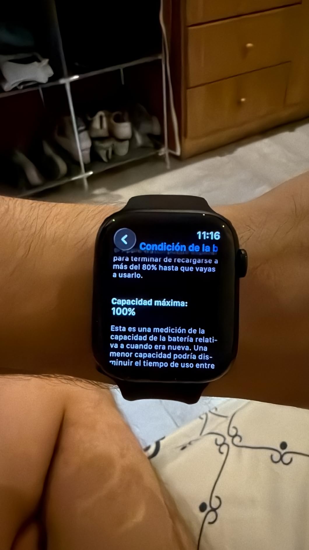 Apple Watch Series 9 (GPS + Cellular 45mm) Midnight Aluminum Case with Midnight Sport Band M/L (Renewed) customer photo 2