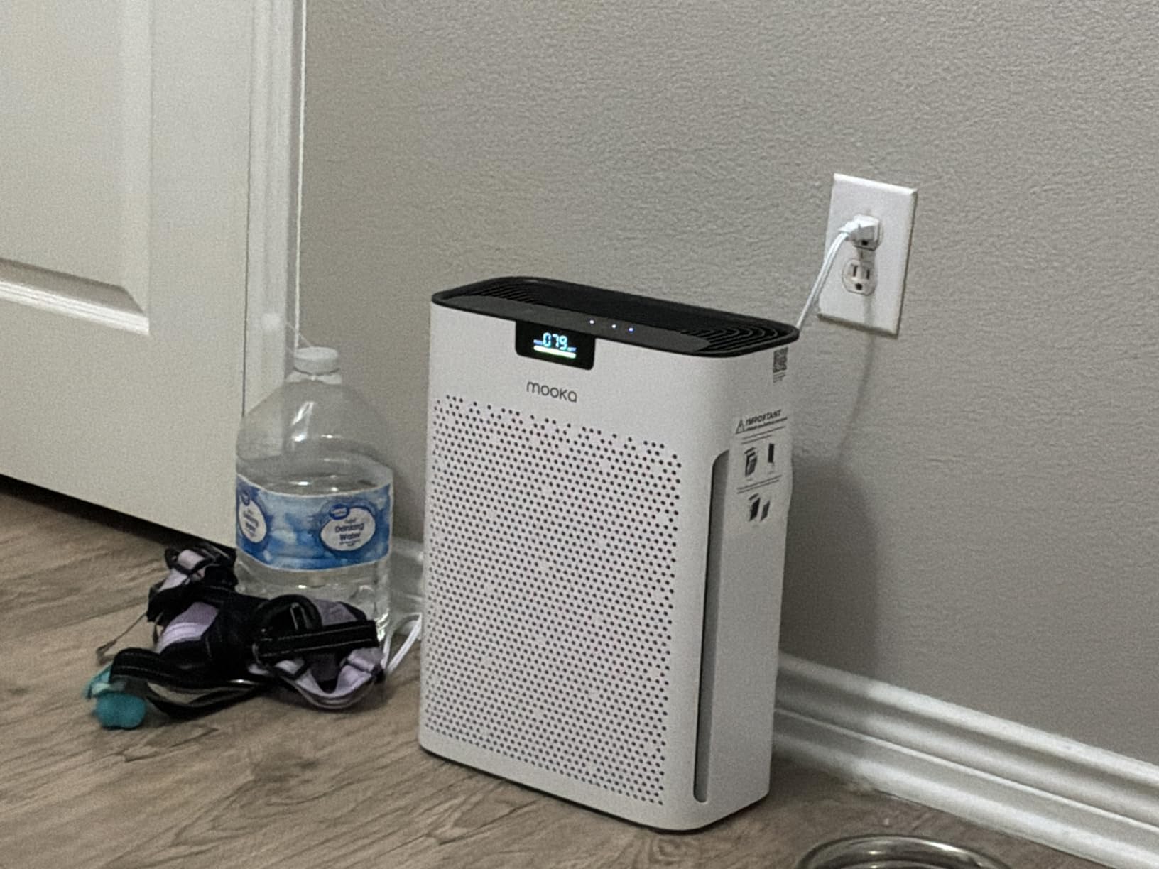 MOOKA Air Purifier for Home Bedroom Large Room 2200 Ft², HEPA Filter, White customer photo 1