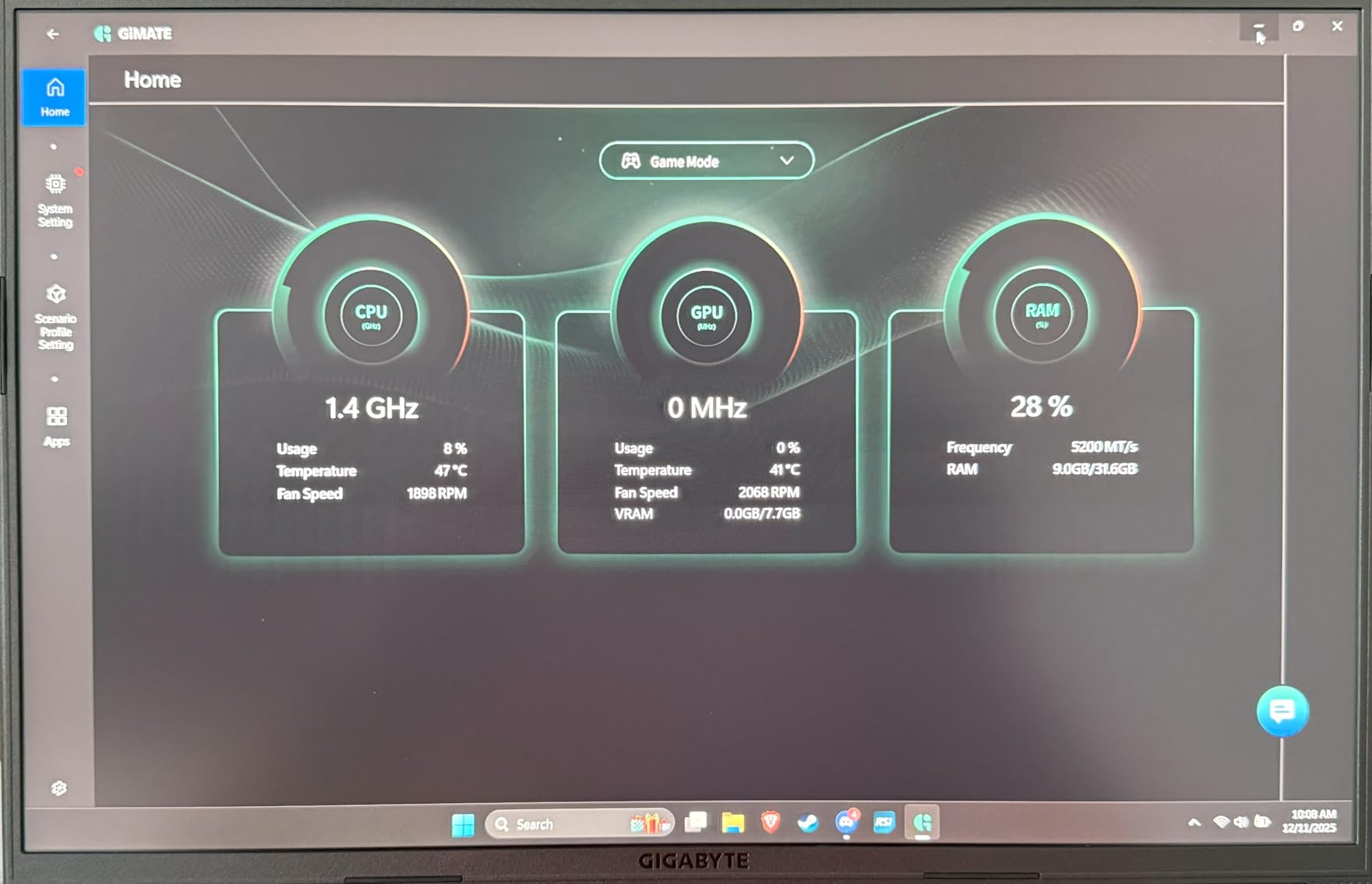 GIGABYTE Gaming A16 Gaming Laptop - 165Hz 1920x1200 WUXGA - NVIDIA GeForce RTX 5070 - Intel i7-13620H - 1TB SSD with 32GB DDR5 RAM - Windows 11 Home customer photo 1