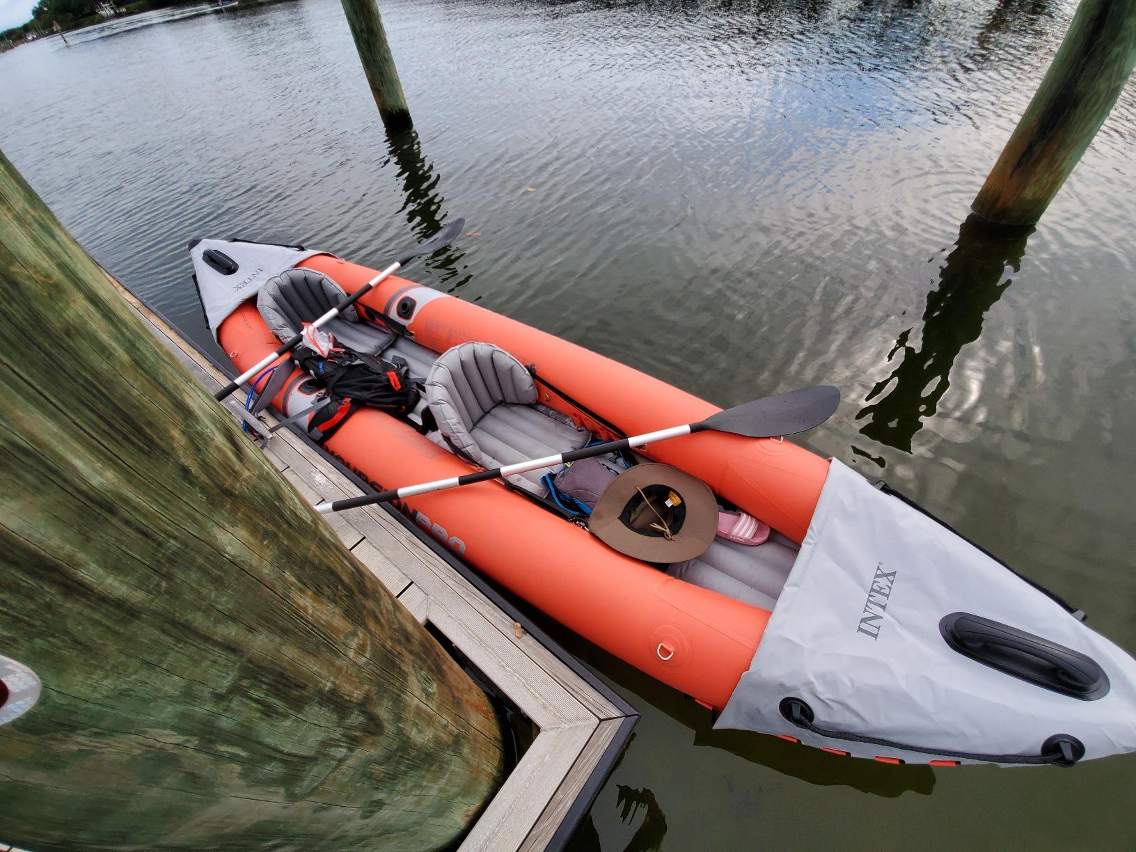 Intex 68309EP Excursion Pro K2 Inflatable Kayak Set: Includes Deluxe 86in Kayak Paddles and High-Output Pump - 2-Person - 400lb Weight Capacity customer photo 2