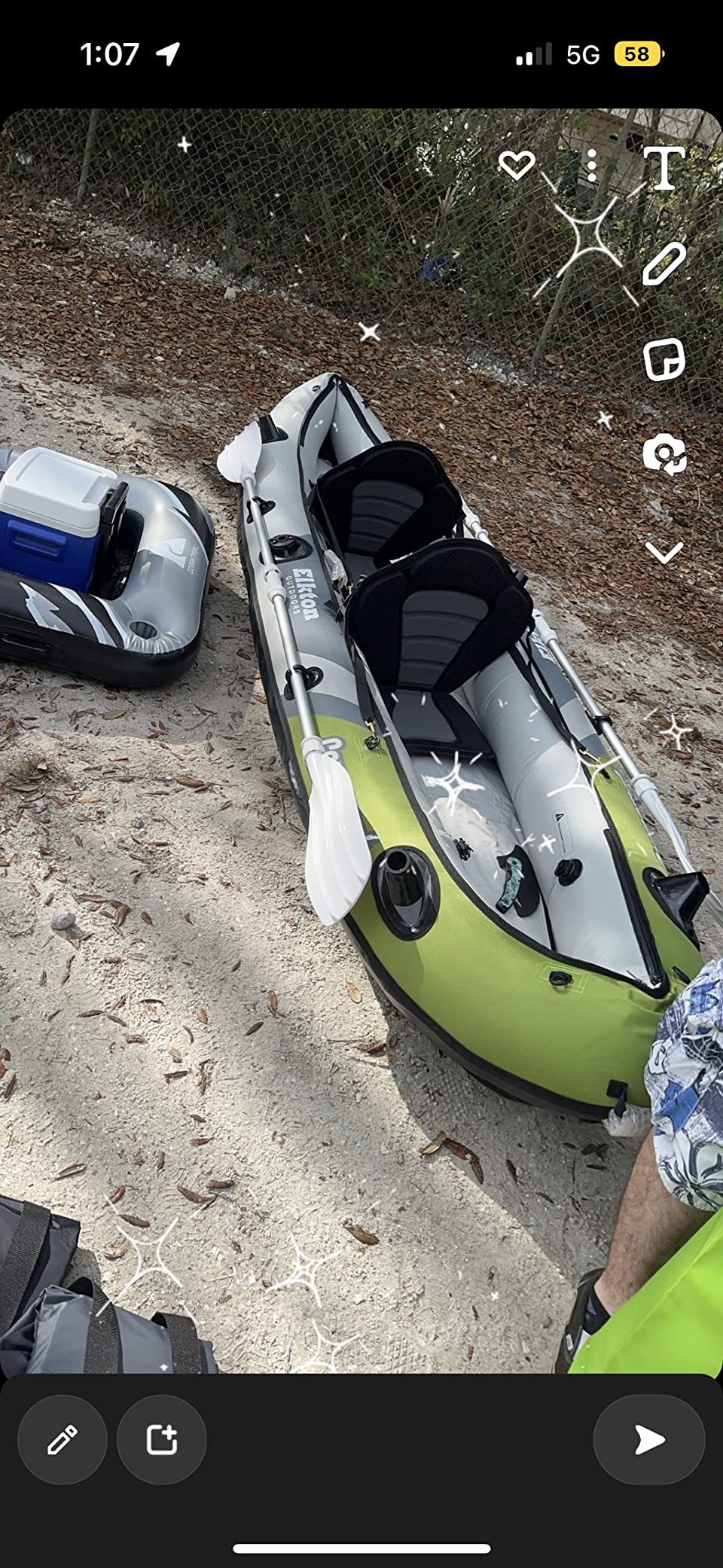 Elkton Outdoors Cormorant 2 Person Tandem Fishing Kayak customer photo 2