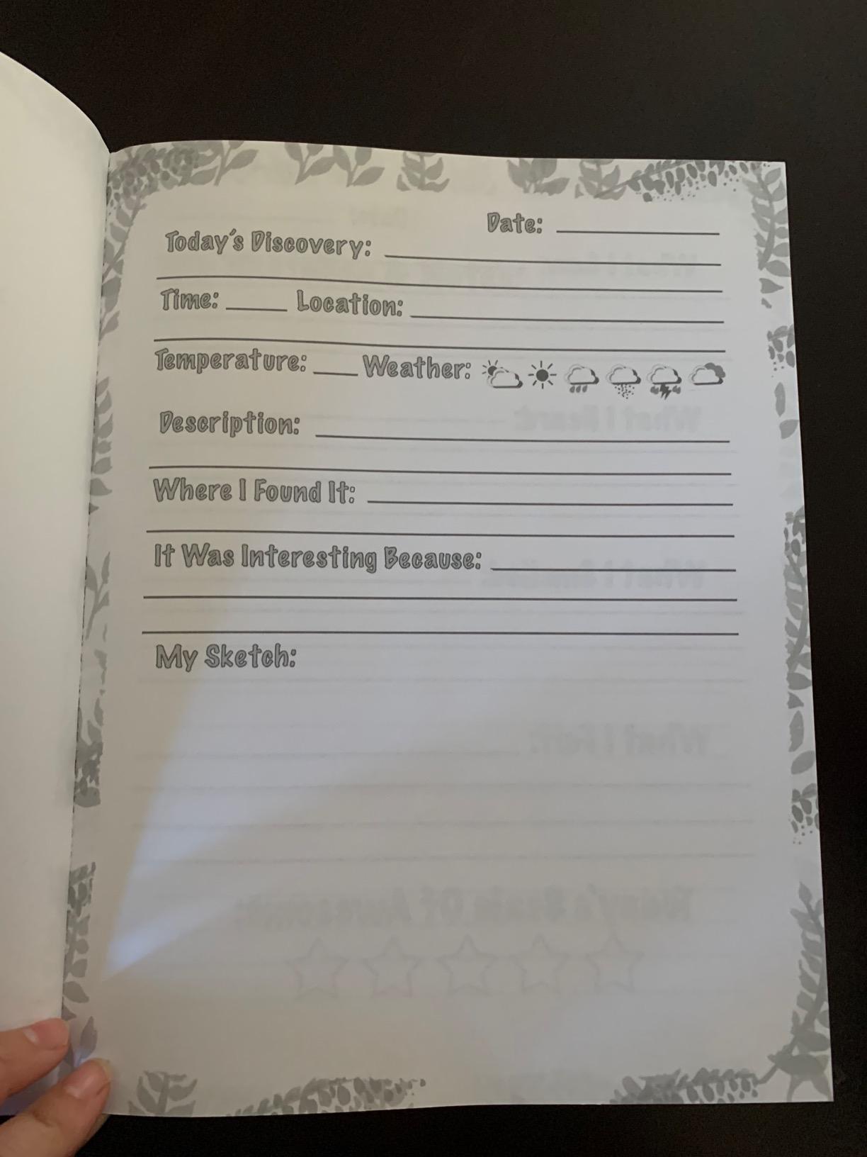 Nature Journal For Little Explorers: Kids Nature Journal/ Nature Log Activity Book; Fun Nature Drawing And Journaling Workbook For Children customer photo 1