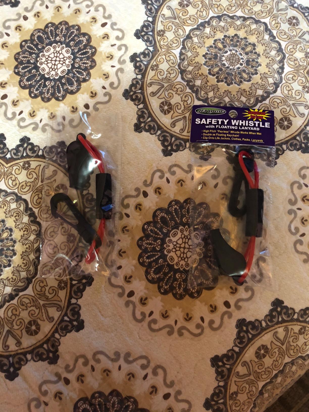 Kwik Tek Whistle with Lanyard, Red and Black customer photo 1
