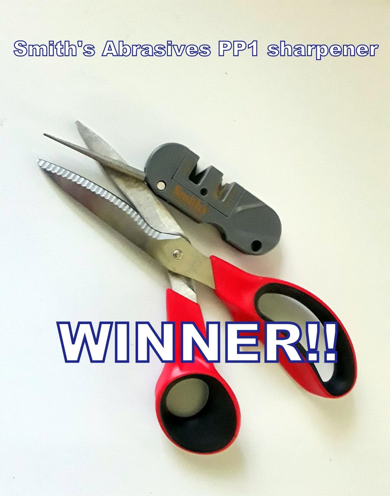 Smith's PP1 Pocket Pal Knife Sharpener Preset Carbide & Ceramic Stone Sharpeners Fold-Out Diamond Coated Rod Outdoor Hunting Knife & Hook Sharpener, Handheld, Compact, Lightweight, Multiuse customer photo 2
