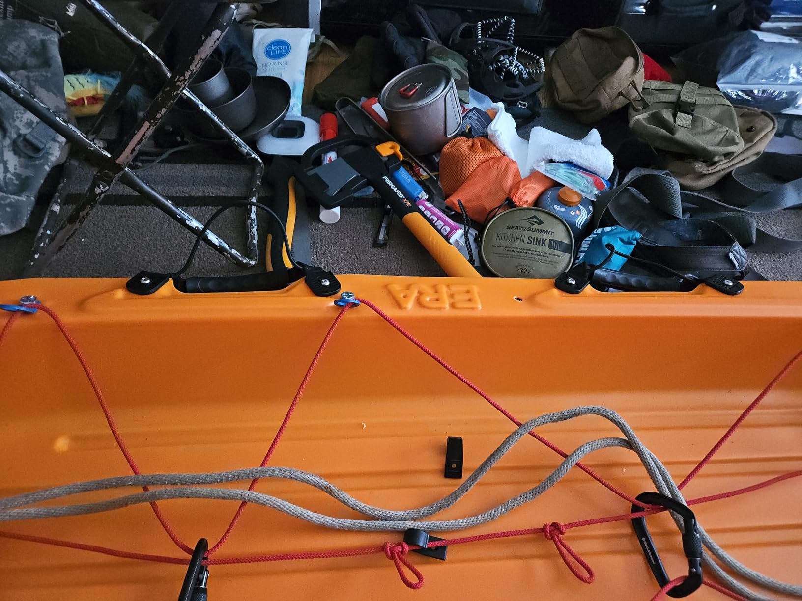 ERA Expedition Pro Utility Sled - Heavy Duty Sled for Hauling Equipment, Orange customer photo 1