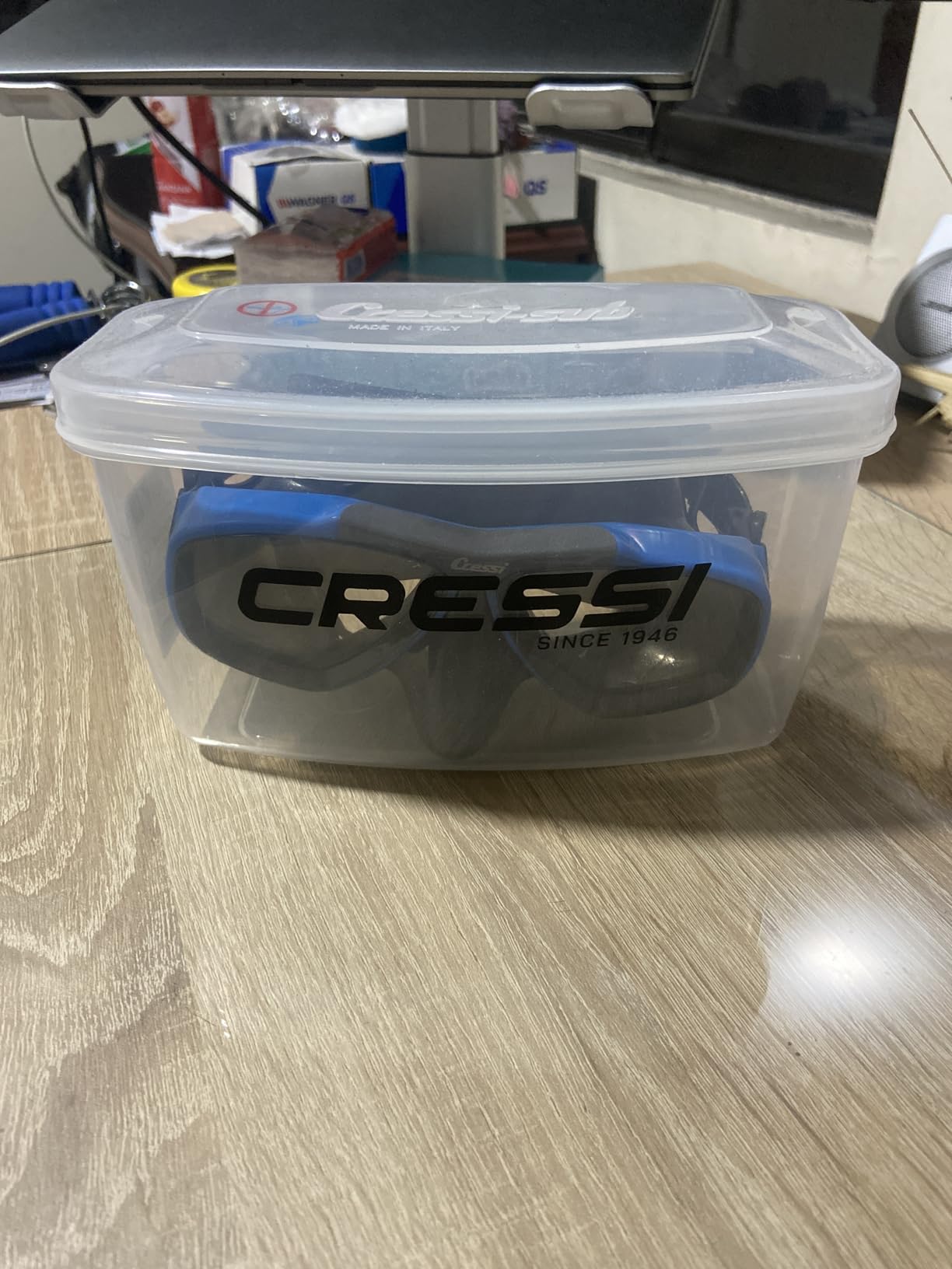 Cressi First Dive Mask with Inclined Lenses for Scuba Diving - Optical Lenses Available - Focus: Made in Italy customer photo 2