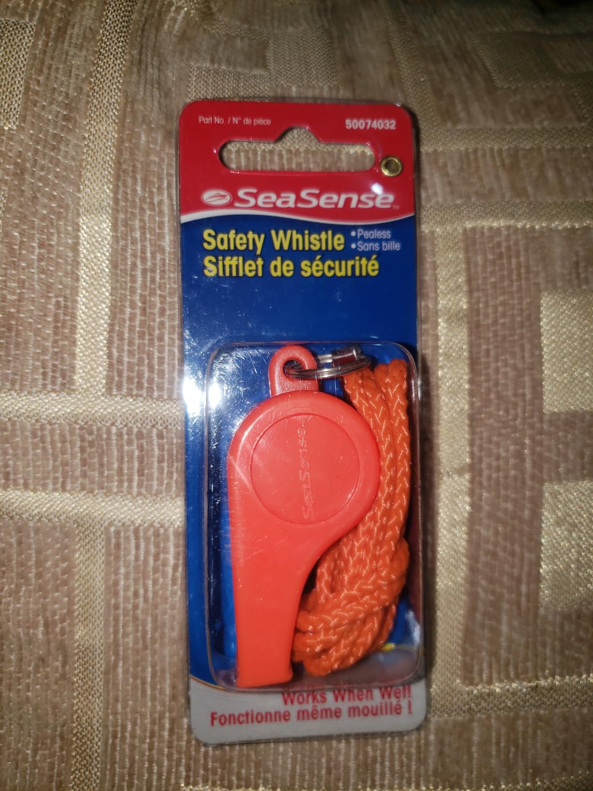 SeaSense Safety Whistle, Orange customer photo 1