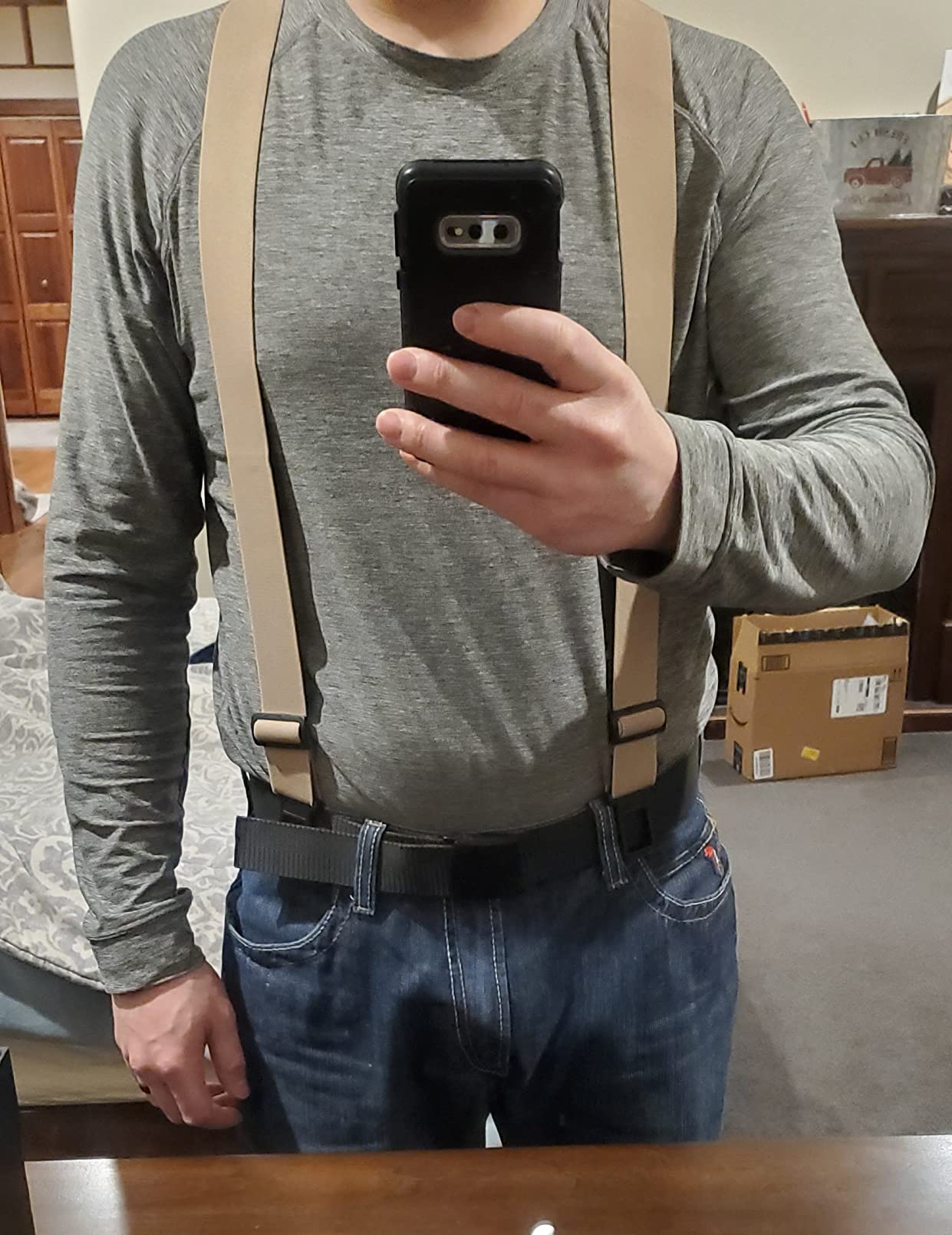 Dickies Men's Belt Clip Stretch Suspenders - Adjustable Fit for Work or Casual Wear customer photo 2