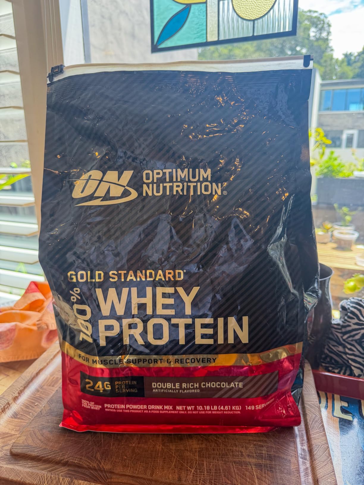Optimum Nutrition Gold Standard 100% Whey Protein Powder, Double Rich Chocolate 1.98 Pound (Packaging May Vary) customer photo 1