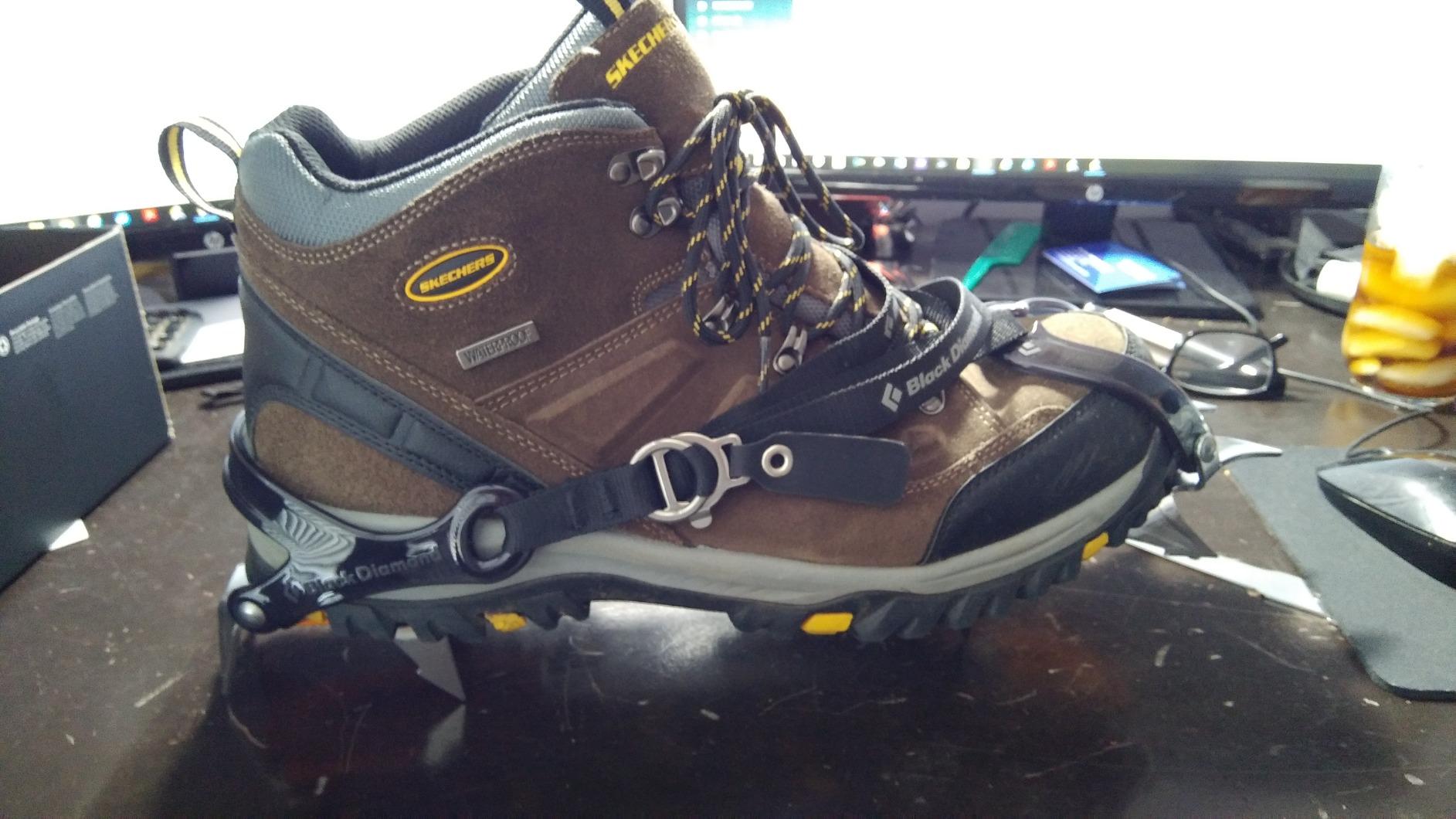 Black Diamond Contact Strap Crampons, Stainless Steel, 10-Point Ice Travel customer photo 1
