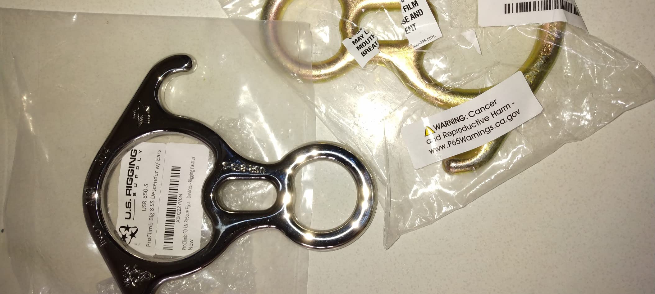 Figure 8 Descender | Stainless Steel | Rappelling and Rescue | 50 kN | Bent Ear Design customer photo 1