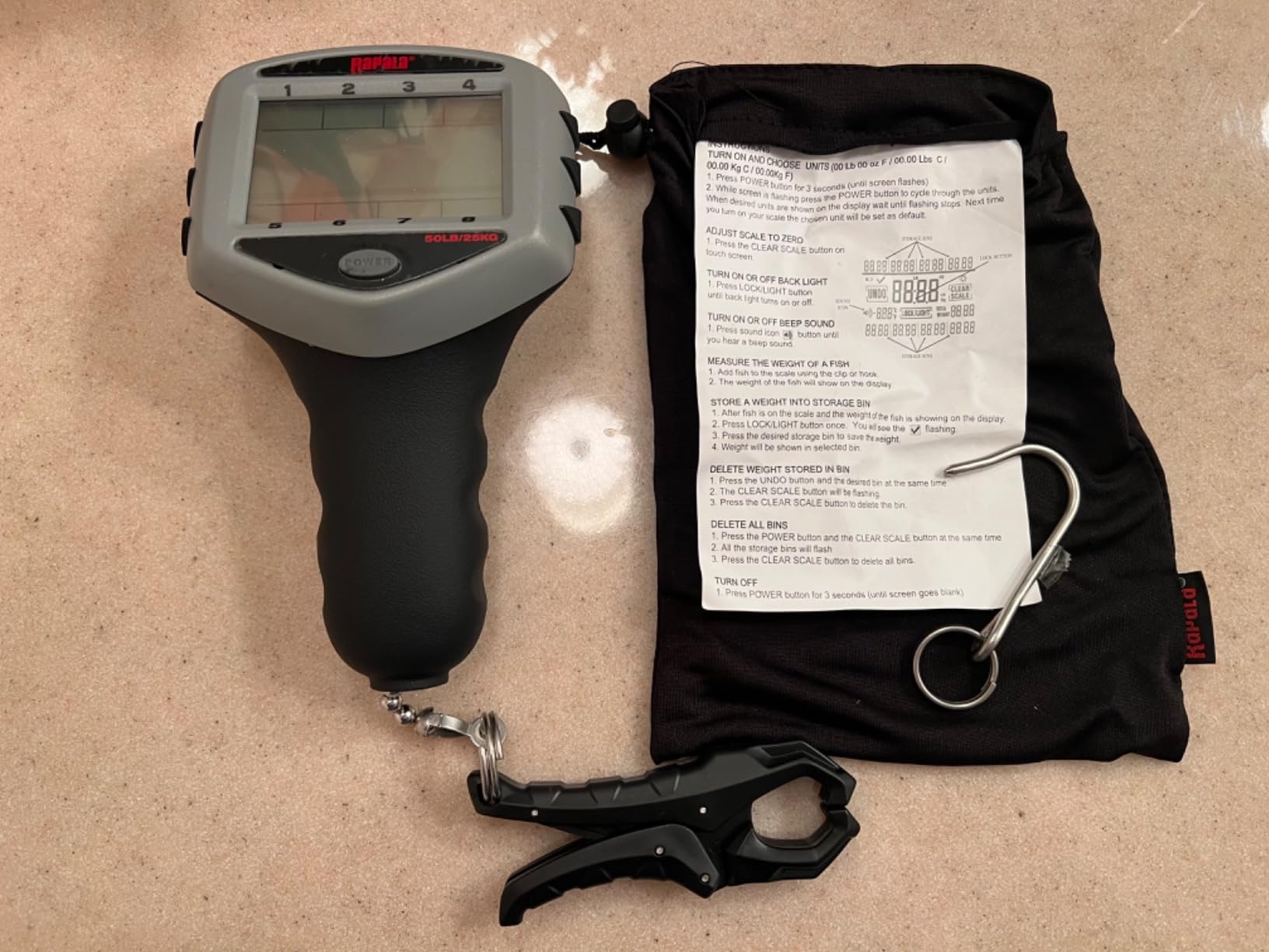 Rapala Touch Screen Scale 50lb, High-Precision Digital Fish Scale customer photo 2