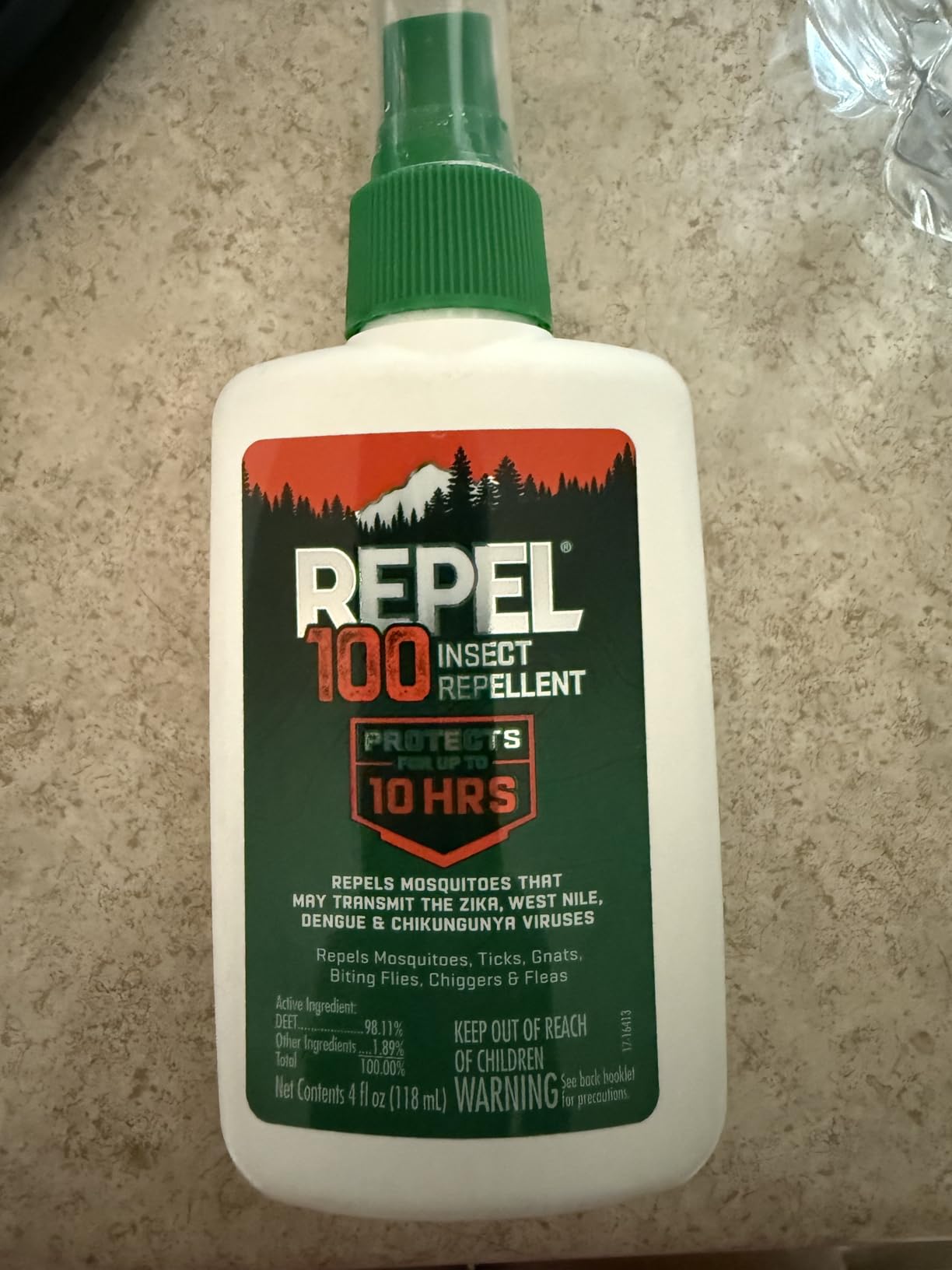 Repel 100 Insect Repellent, 4 Ounces, with DEET, 10-Hour Protection Long-Lasting Insect Repellent Pump Spray Repels Mosquitoes, Ticks, Gnats, Biting Flies, Chiggers and Fleas customer photo 1