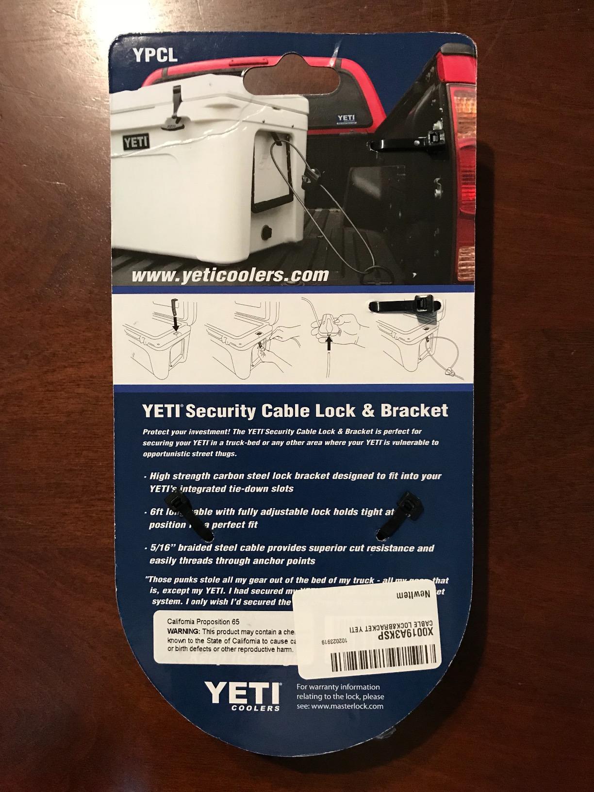 YETI Security Cable Lock and Bracket for Tundra Coolers customer photo 2