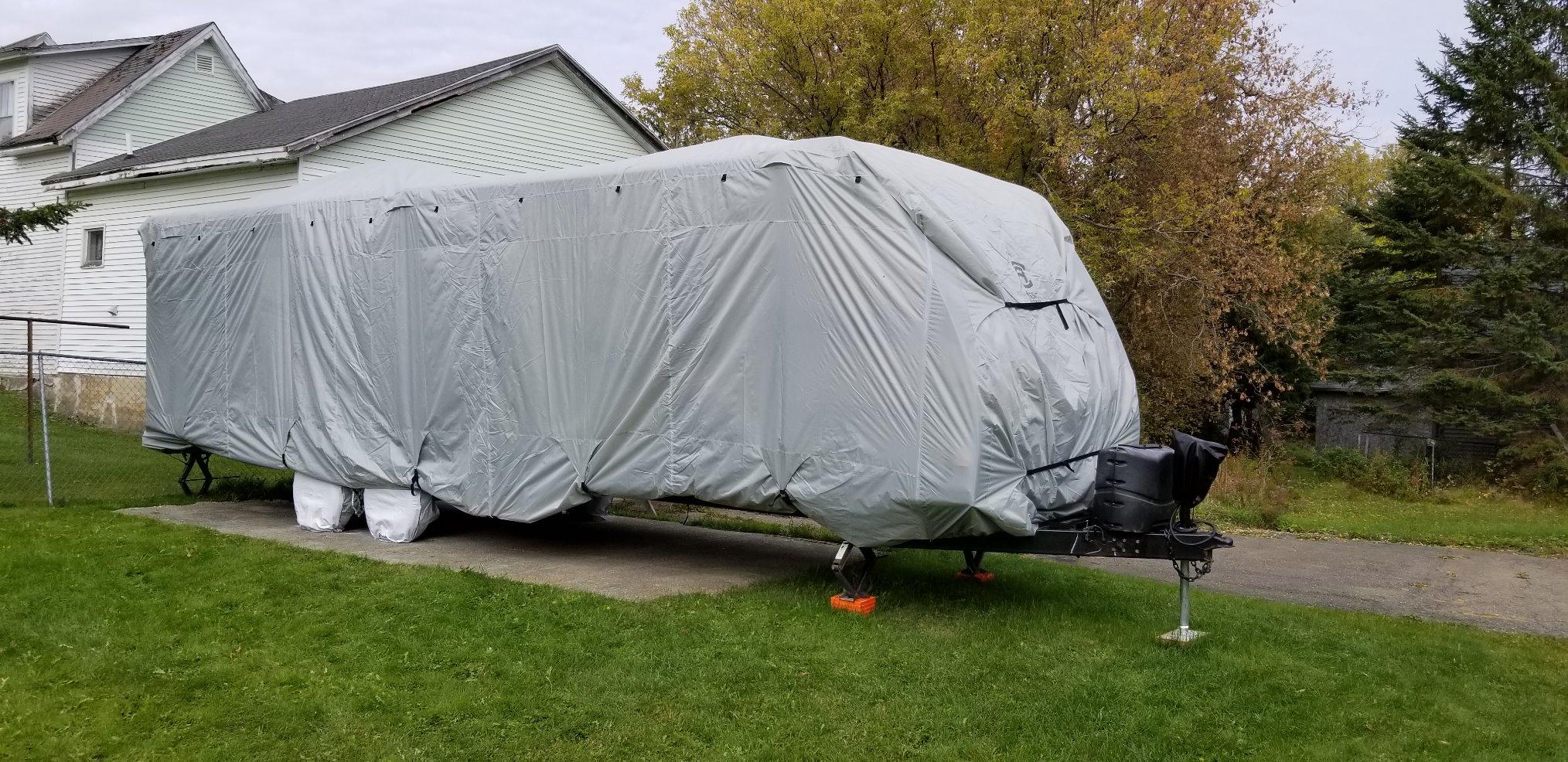 Classic Accessories Over Drive PermaPRO Travel Trailer Cover, Fits 22' - 24' RVs, RV Cover, Camper Cover, Travel Trailer Cover customer photo 2