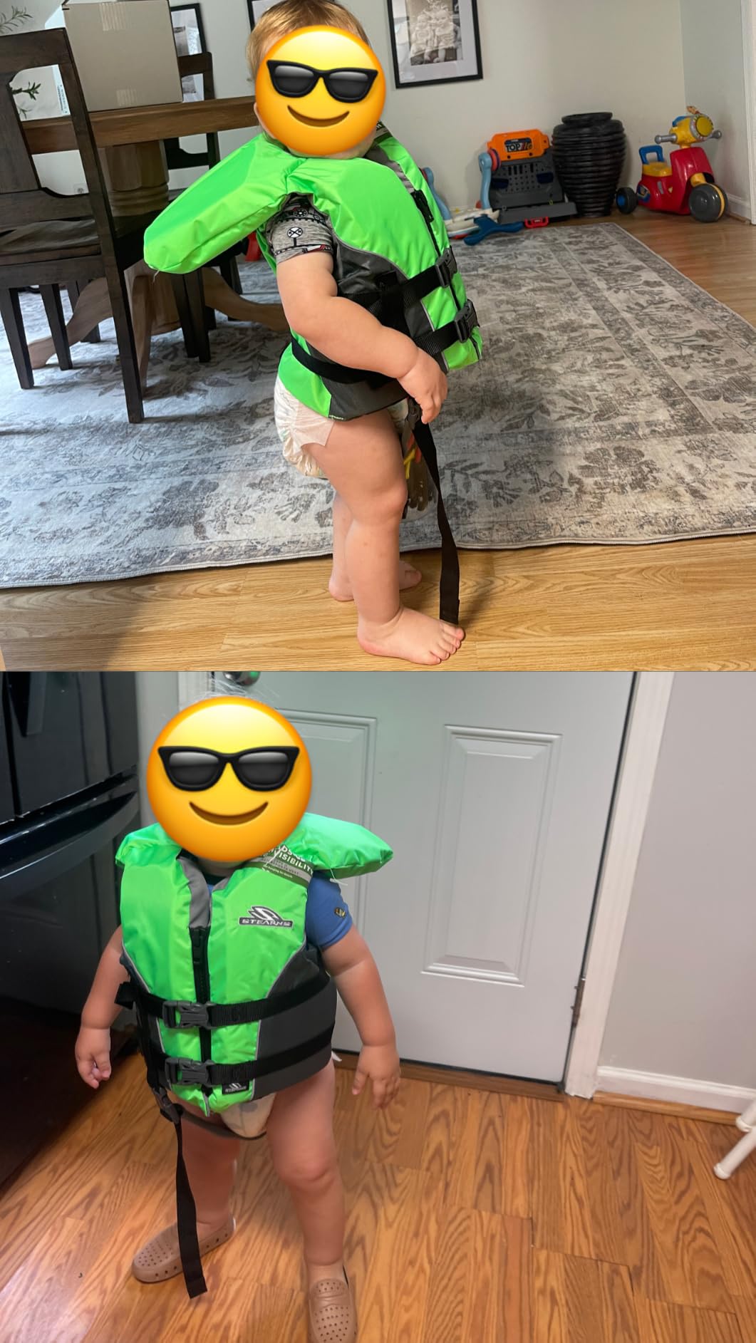 Stearns Child Life Jacket with Heads-Up Flotation, USCG Approved Type II Kids Life Vest for Pool, Beach, Lake, Boating & More, Youth PFD customer photo 1