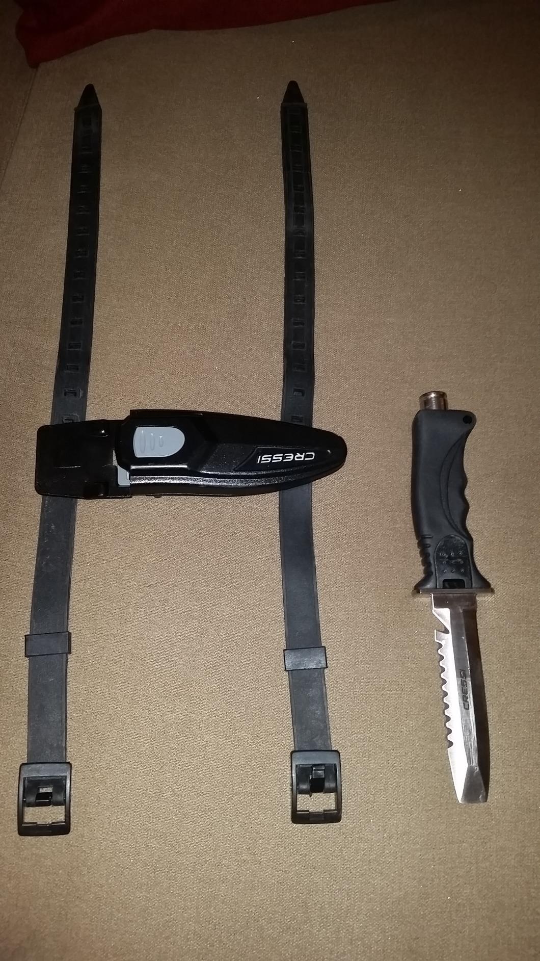 Cressi Skorpion, Tempered Stainless Steel Blade Knife ideal for Diving and Spearfishing - Pointed & Blunt Tip customer photo 1
