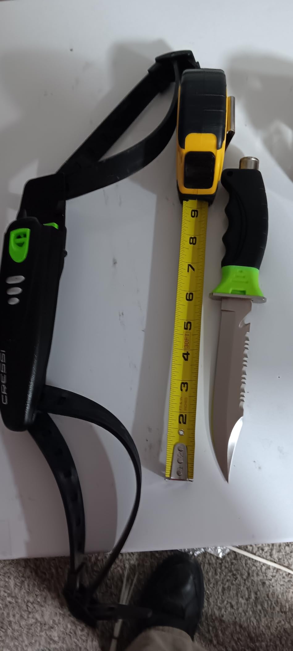 Cressi Borg, Long Blade Knife for Diving and Spearfishing Knife - Pointed & Blunt Tip customer photo 1