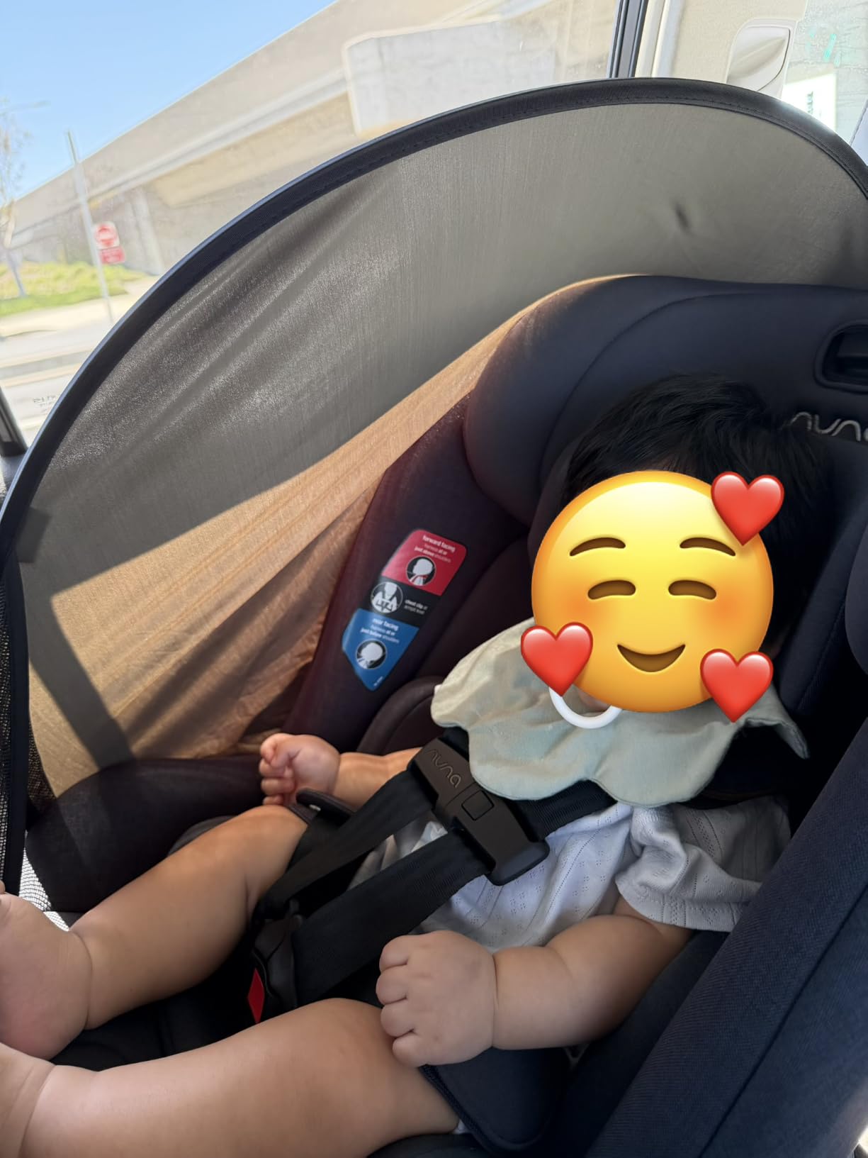 Sun Shade for Strollers and Car Seats (Black) UPF 50+ customer photo 1