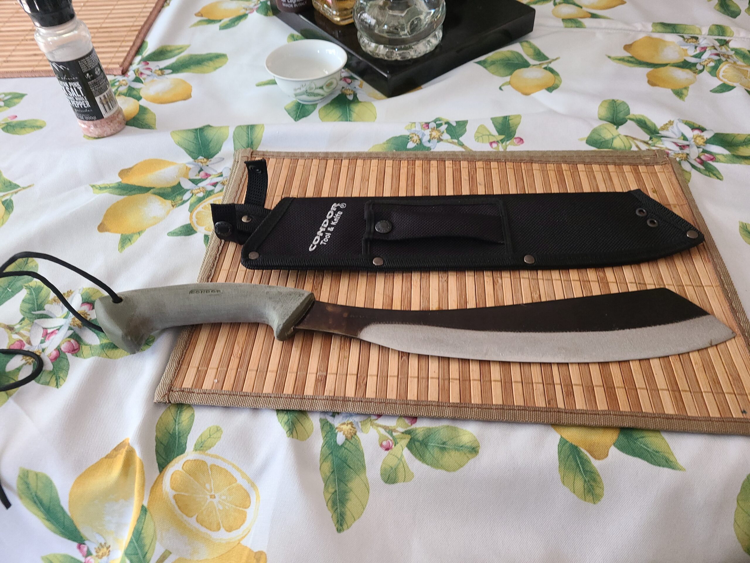 Condor Tool & Knife Bushcraft Parang Machete Knife - Heavy Duty Machete with Sheath - 1075 High Carbon Steel - High Impact Polypropylene Handle - Ballistic Nylon Sheath - 13in Blade - 22.9oz | 19.8 Overall, 22.9 Oz, Polypropylene Handle, Ballistic Nylon Sheath customer photo 2