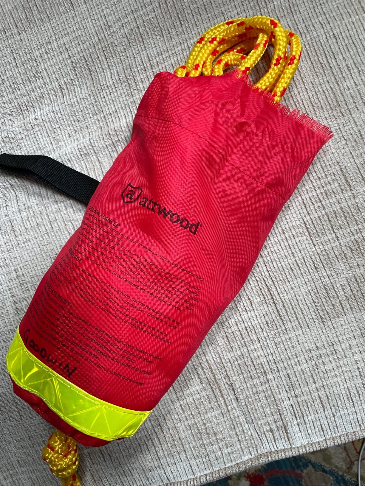 Attwood Rescue Line Throw Bag, Red, 50' customer photo 2